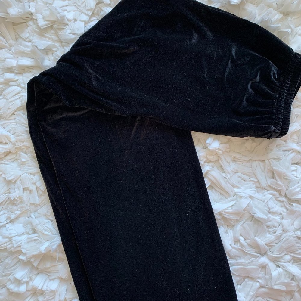 Linda Allard Ellen Tracy Velvet Pants Black Size 12 - Picture 1 of 7